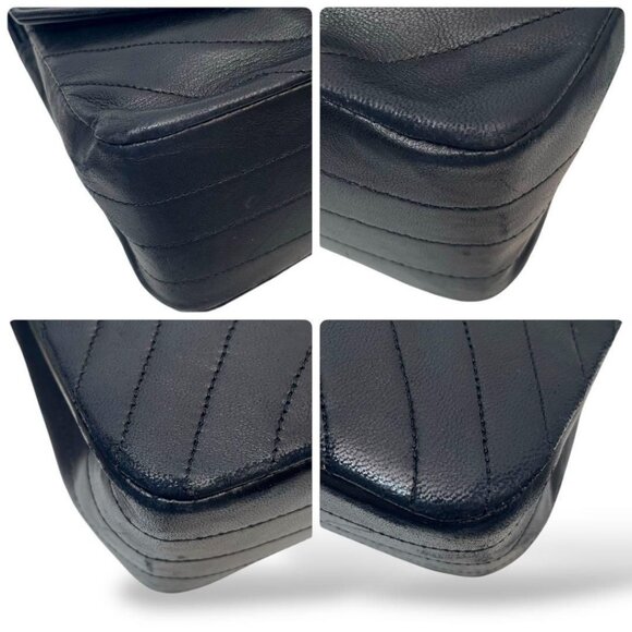 CHANEL 24K Vintage Timeless Classic Round Single Flap Bag Chain Purse - Picture 8 of 13